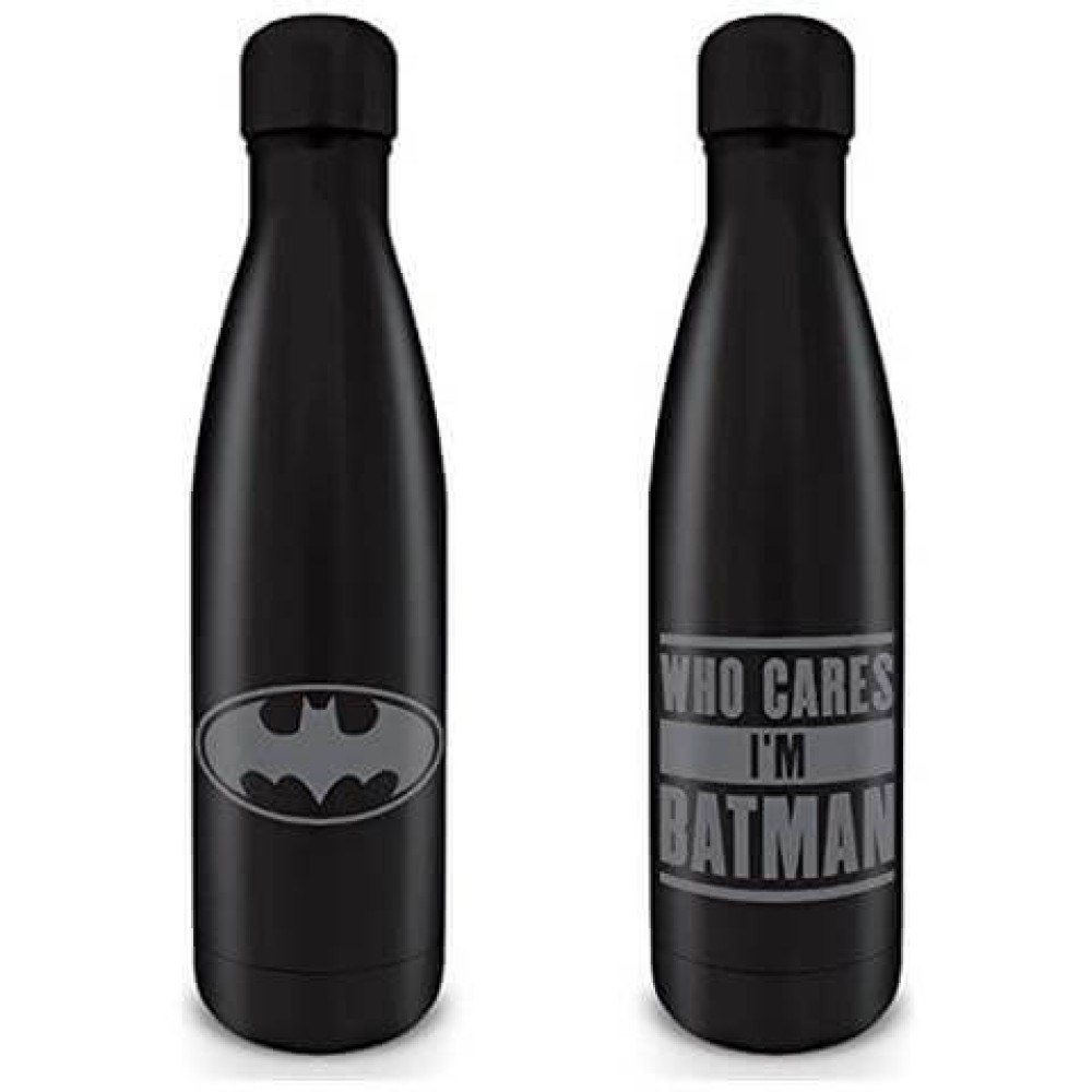 בקבוק מתכת WHO CARES I'M BATMAN בקבוק מתכת WHO CARES I'M BATMAN